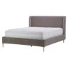 Maria Grey Velvet Fabric 150cm Kingsize Bed Frame -Housing Units Store 010aa8410ed093de0554bc06af441348