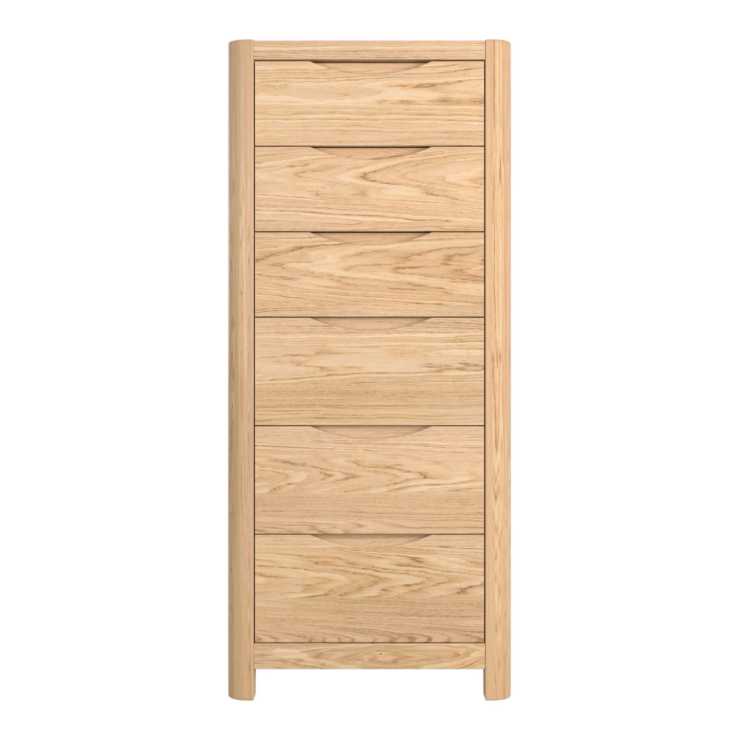 Stockholm Light Oak 6 Drawer Tall Chest 4 Stockholm Light Oak 6 Drawer Tall Chest - Image 2