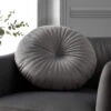 Catherine Lansfield Grey Round Cushion 40cm X 40cm -Housing Units Store 041c92e52506da70c4a1daec7d45ef30