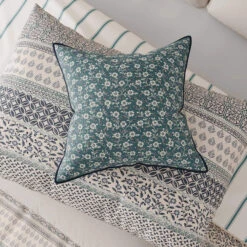 Bedeck Of Belfast Folk Stripe Blue & Teal Bedding Collection -Housing Units Store 0969675b1a4428aac1bf26172e4d1281 1