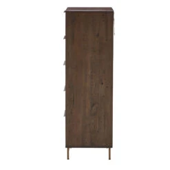 Andria Reclaimed Pine Solid 5 Drawer Tall Chest -Housing Units Store 09c41174390ecad7b3a3a79a7141bc87