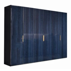 Celeste High Gloss Cobalt Blue 6 Door Wardrobe