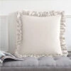 Catherine Lansfield Matt Velvet Cream Double Frill Cushion 2 Catherine Lansfield Matt Velvet Cream Double Frill Cushion -Housing Units Store 1035c67bb97e87be6f05cada8dab7089