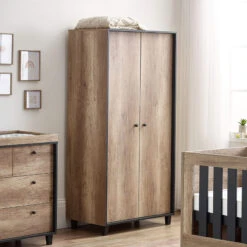 BabyStyle Montana Oak Double Wardrobe
