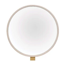 Lisette Ivory Round Gallery Dressing Table Mirror