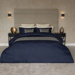 Belledorm Tribeca Navy Single Duvet Set