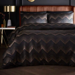 Laurence Llewelyn-Bowen Cocktail Black Kingsize Duvet Set