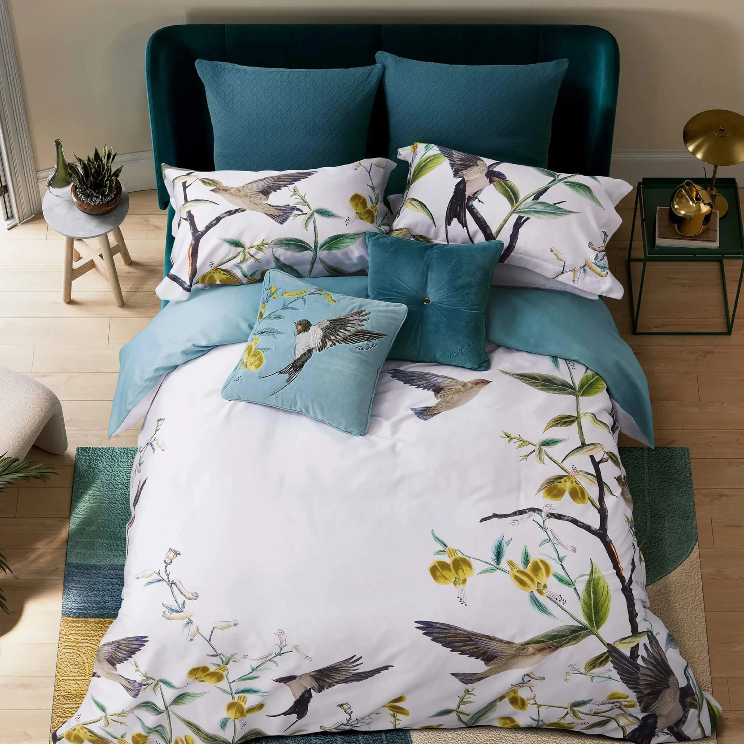 Ted Baker Matelasse Blue Pillow Sham 4 Ted Baker Matelasse Blue Pillow Sham - Image 2