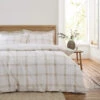 Oxton Check Natural Single Duvet Set -Housing Units Store 148f5ca47fa6a8ac4cd0a3d2335a1911