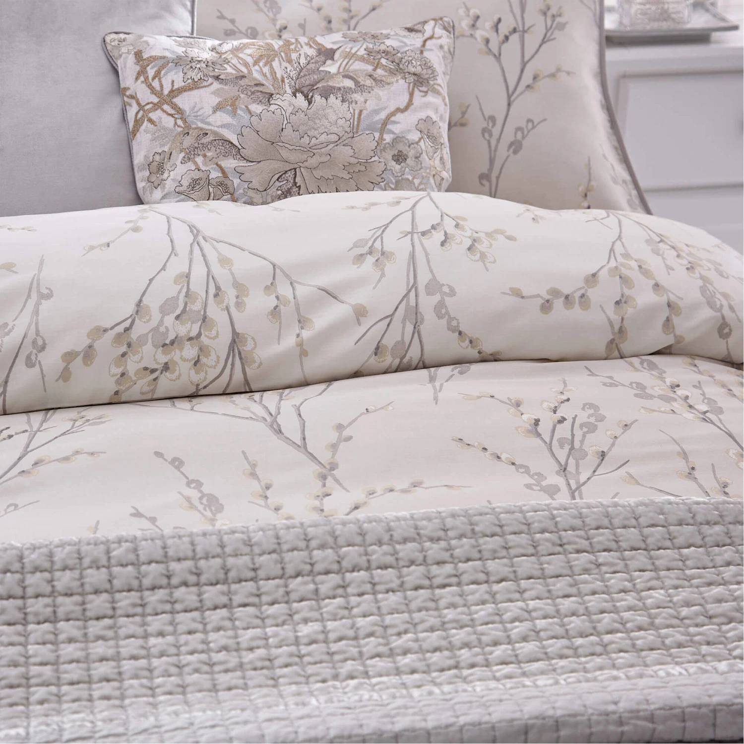 Laura Ashley Pussy Willow Dove Grey Bedding Collection 5 Laura Ashley Pussy Willow Dove Grey Bedding Collection - Image 3