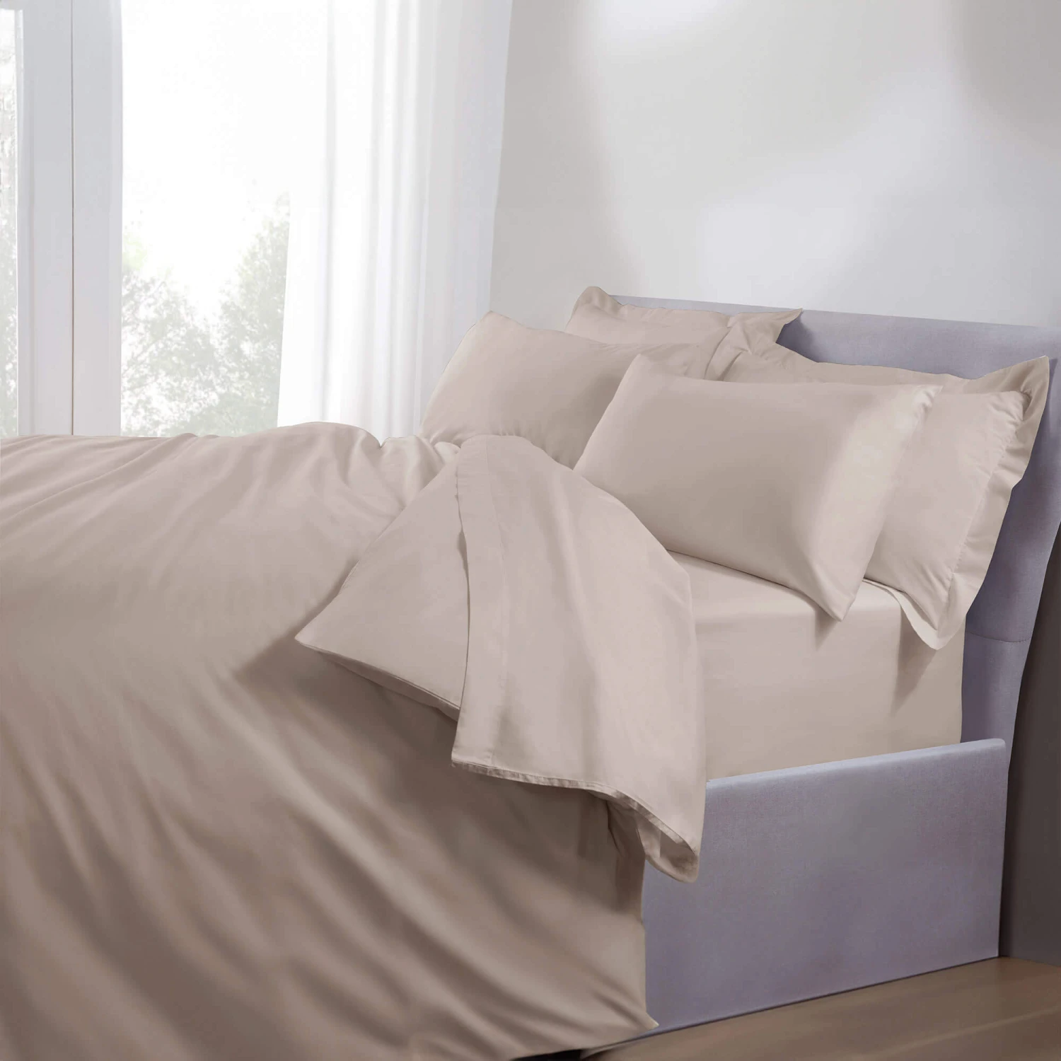 5 Star Hotel Latte 500 Thread Count Housewife Pillowcase Pair 4 5 Star Hotel Latte 500 Thread Count Housewife Pillowcase Pair - Image 2