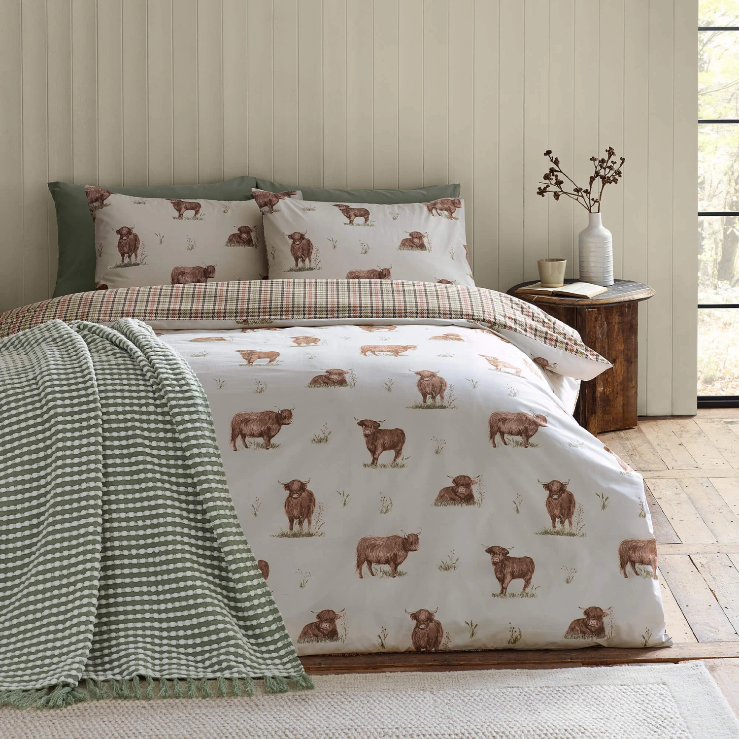 Catherine Lansfield Angus Highland Cow Double Duvet Set 8 Catherine Lansfield Angus Highland Cow Double Duvet Set - Image 6