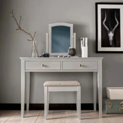 Ascot Soft Grey 2 Drawer Dressing Table