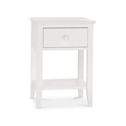 Ascot White 1 Drawer Nightstand -Housing Units Store 2886064cd54055ce4c14f6f86f582c37 1