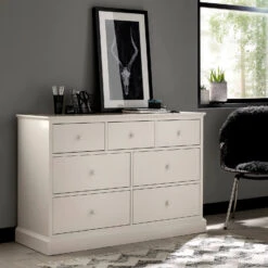 Ascot White 7 Drawer Chest
