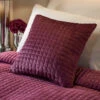 Soiree Stella Damson Velvet Cushion