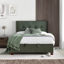 Willow Vogue Green 150cm Kingsize Ottoman Bed -Housing Units Store 3b6169d46744fe934abad81f260884c8 1