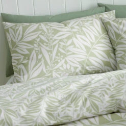 Catherine Lansfield Sorrel Leaf Green Kingsize Duvet Set -Housing Units Store 3da293093c39df6c9da41cf3200bf492
