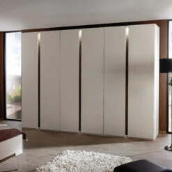 Larisa Champagne & Atlantic Oak Hinged 6 Door Wardrobe