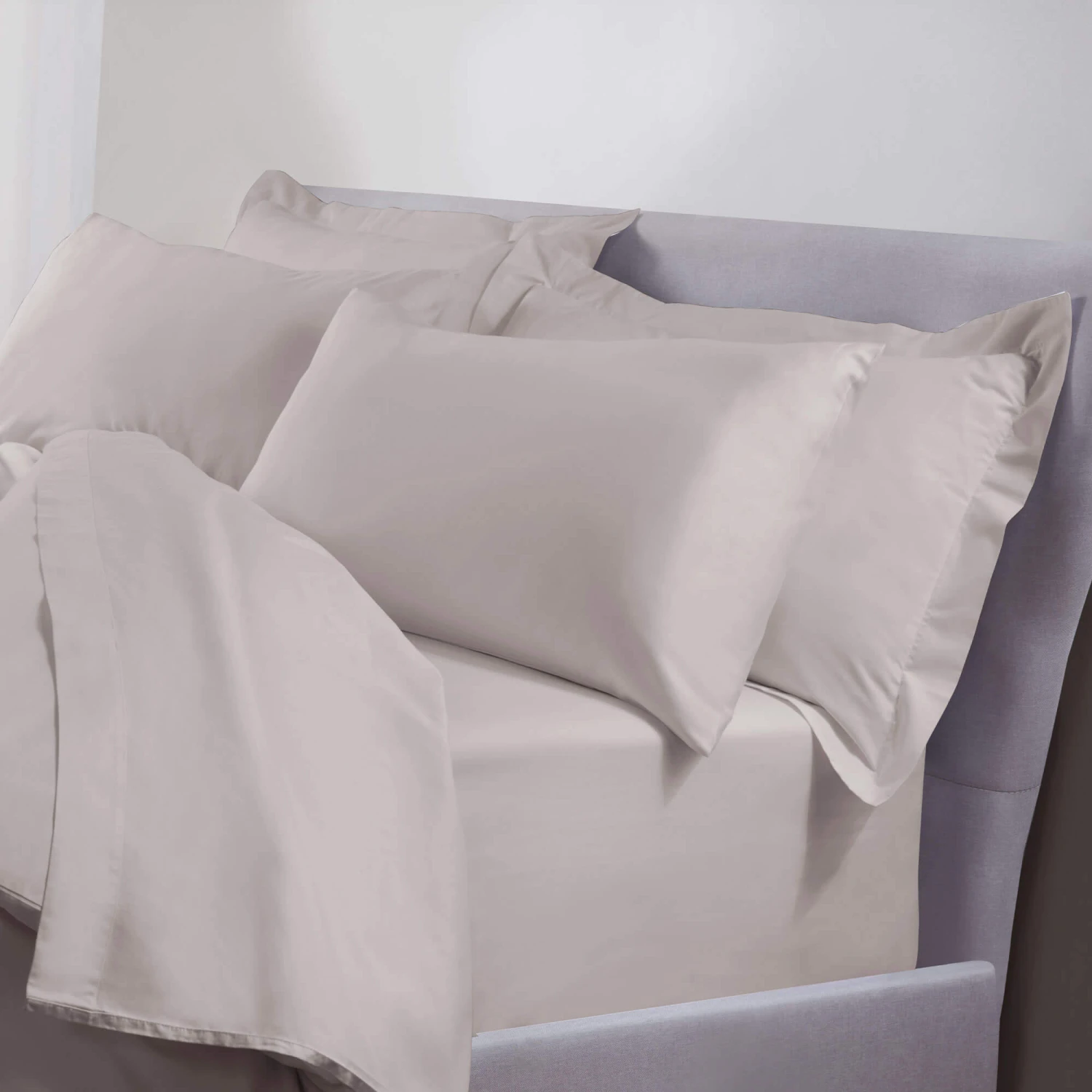 5 Star Hotel Silver 500 Thread Count Housewife Pillowcase Pair 4 5 Star Hotel Silver 500 Thread Count Housewife Pillowcase Pair - Image 2