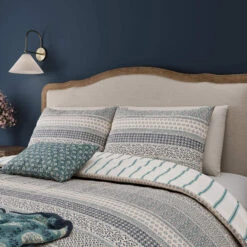 Bedeck Of Belfast Folk Stripe Blue & Teal Single Duvet Set 7 Bedeck Of Belfast Folk Stripe Blue & Teal Single Duvet Set -Housing Units Store 459774d4bd86a86374fea83a8f060314