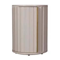 Lisette Ivory Left Bedside Table -Housing Units Store 476c2208bf4a53bf18553fbbec0c6263