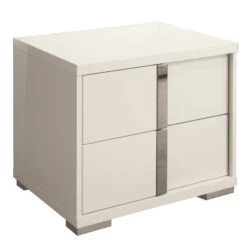 Rosso High Gloss White Left Night Stand