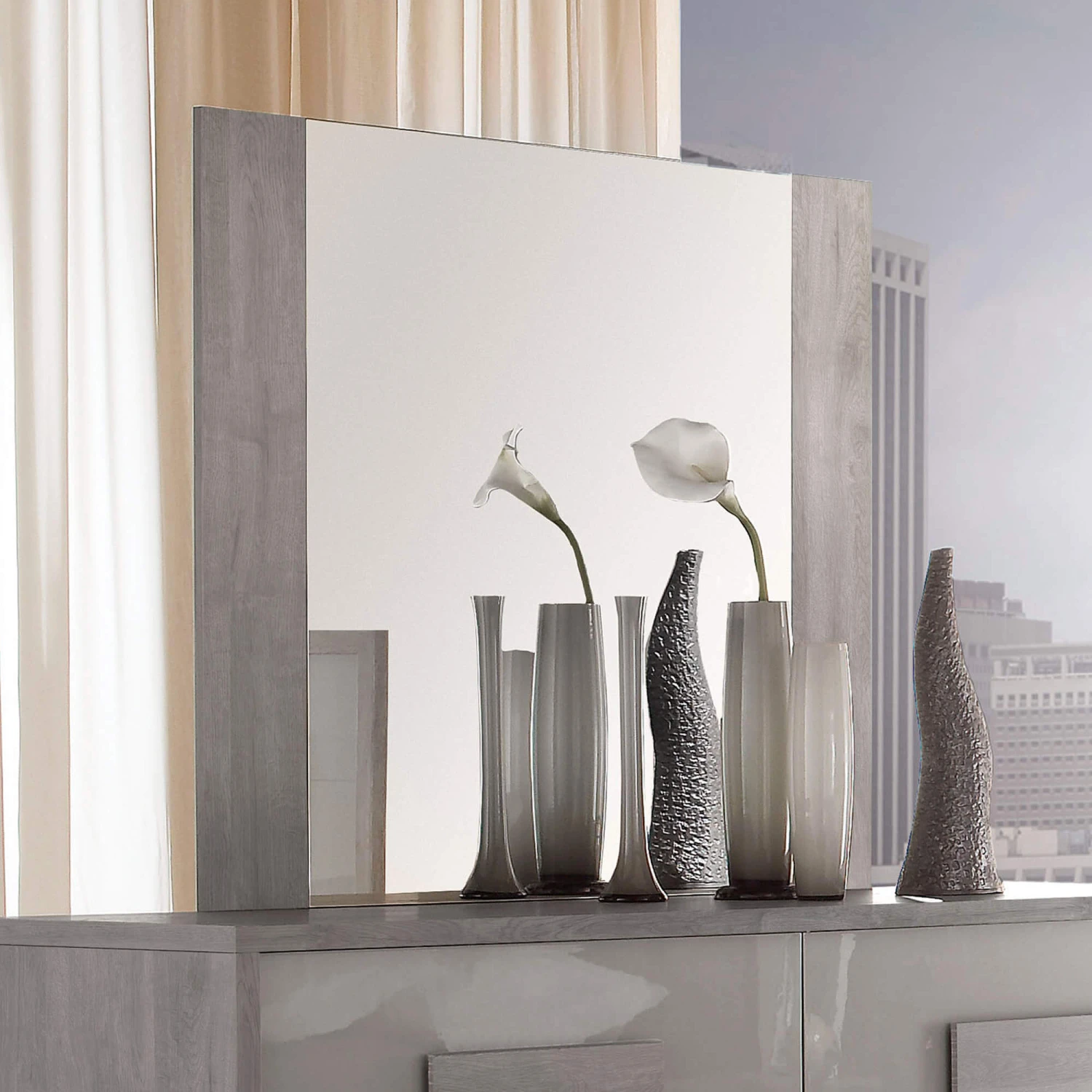 Ovidia Grey Dresser Mirror 3 Ovidia Grey Dresser Mirror
