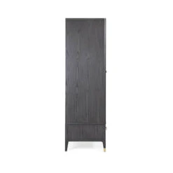 Davina Ebony 2 Door 2 Drawer Wardrobe With Gold Handles 8 Davina Ebony 2 Door 2 Drawer Wardrobe With Gold Handles -Housing Units Store 54f501b8add50c4e58d3fe08af274003 1