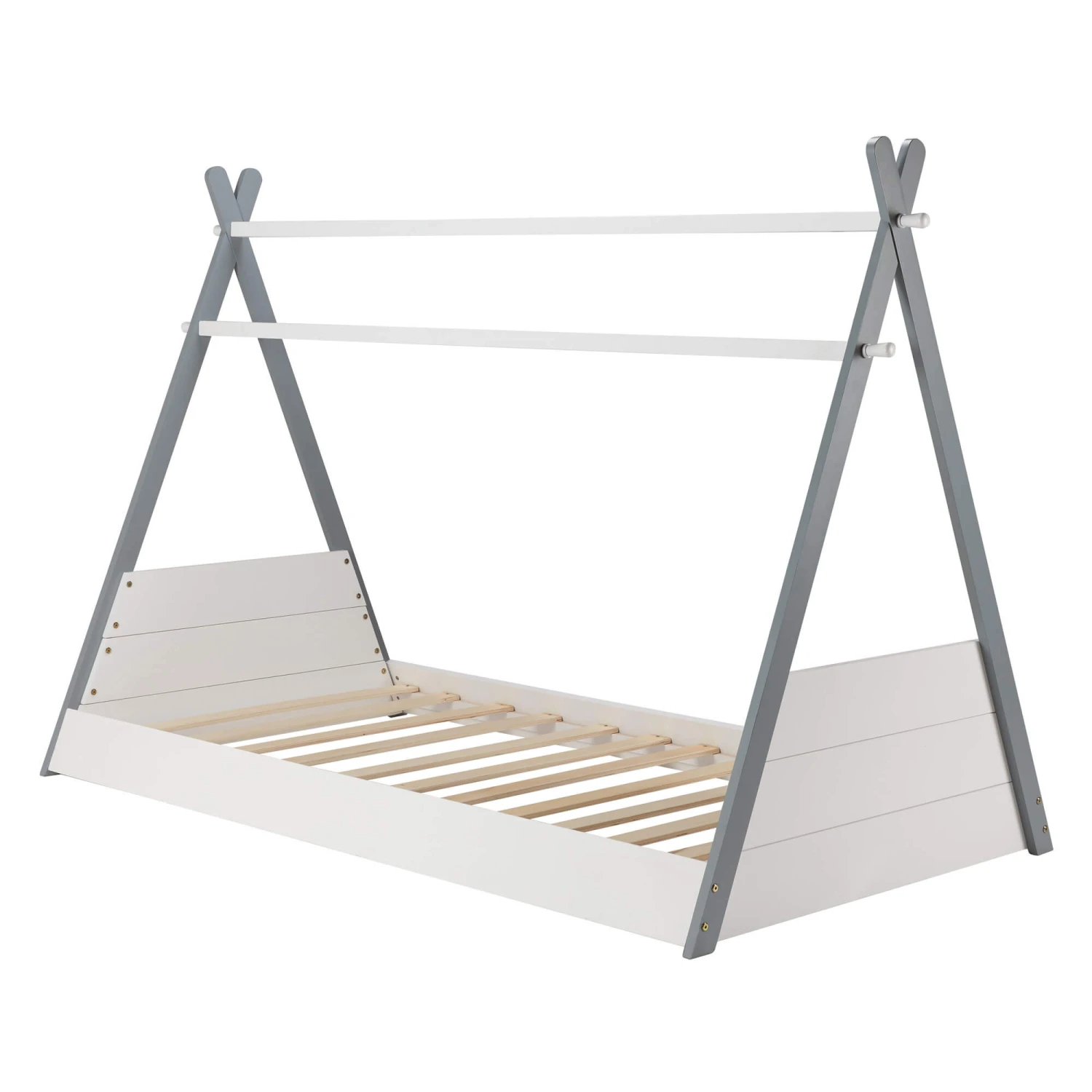 Teepee White & Grey Single Children’s Bed Frame 4 Teepee White & Grey Single Children’s Bed Frame - Image 2