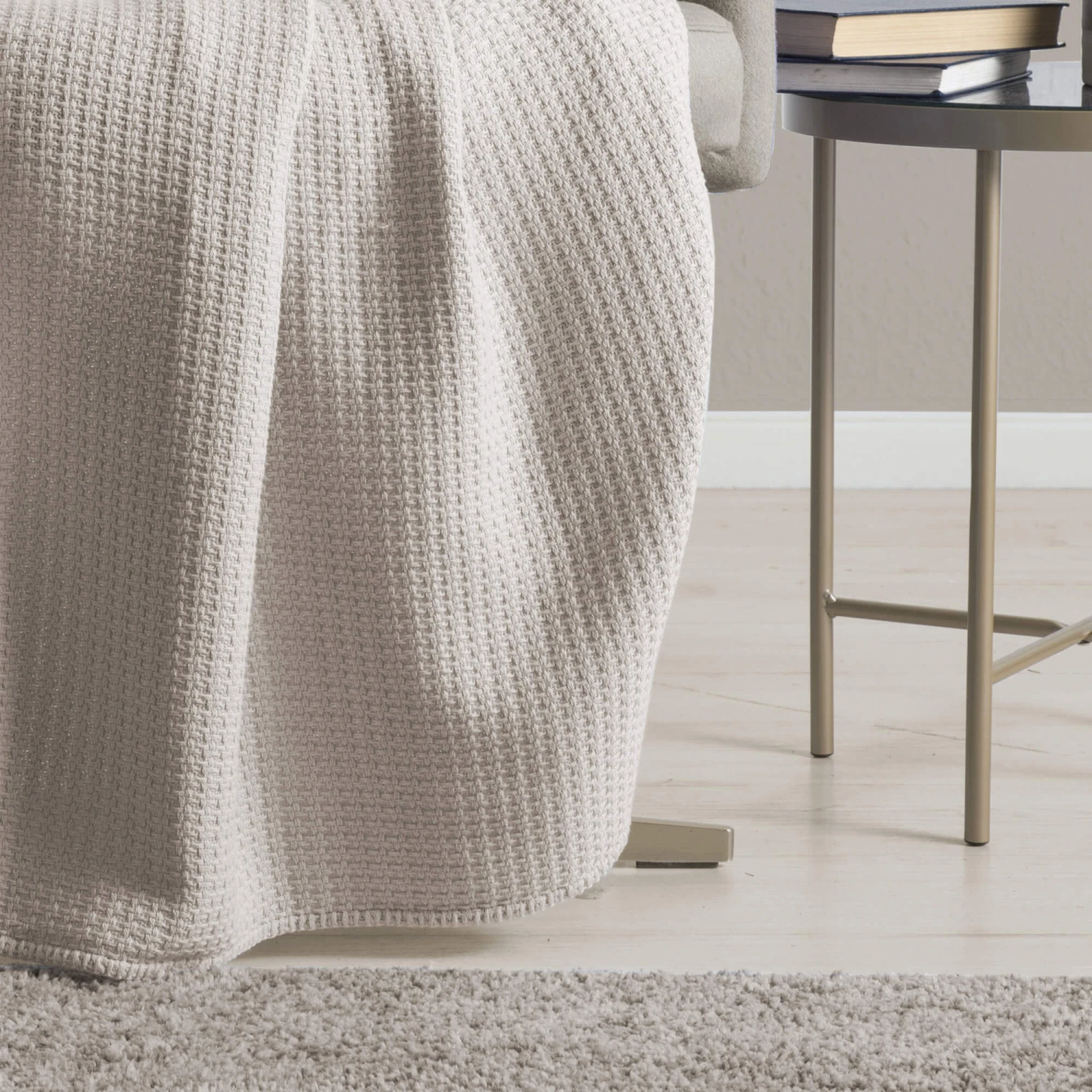 Belledorm Natural Waffle Throw 4 Belledorm Natural Waffle Throw - Image 2