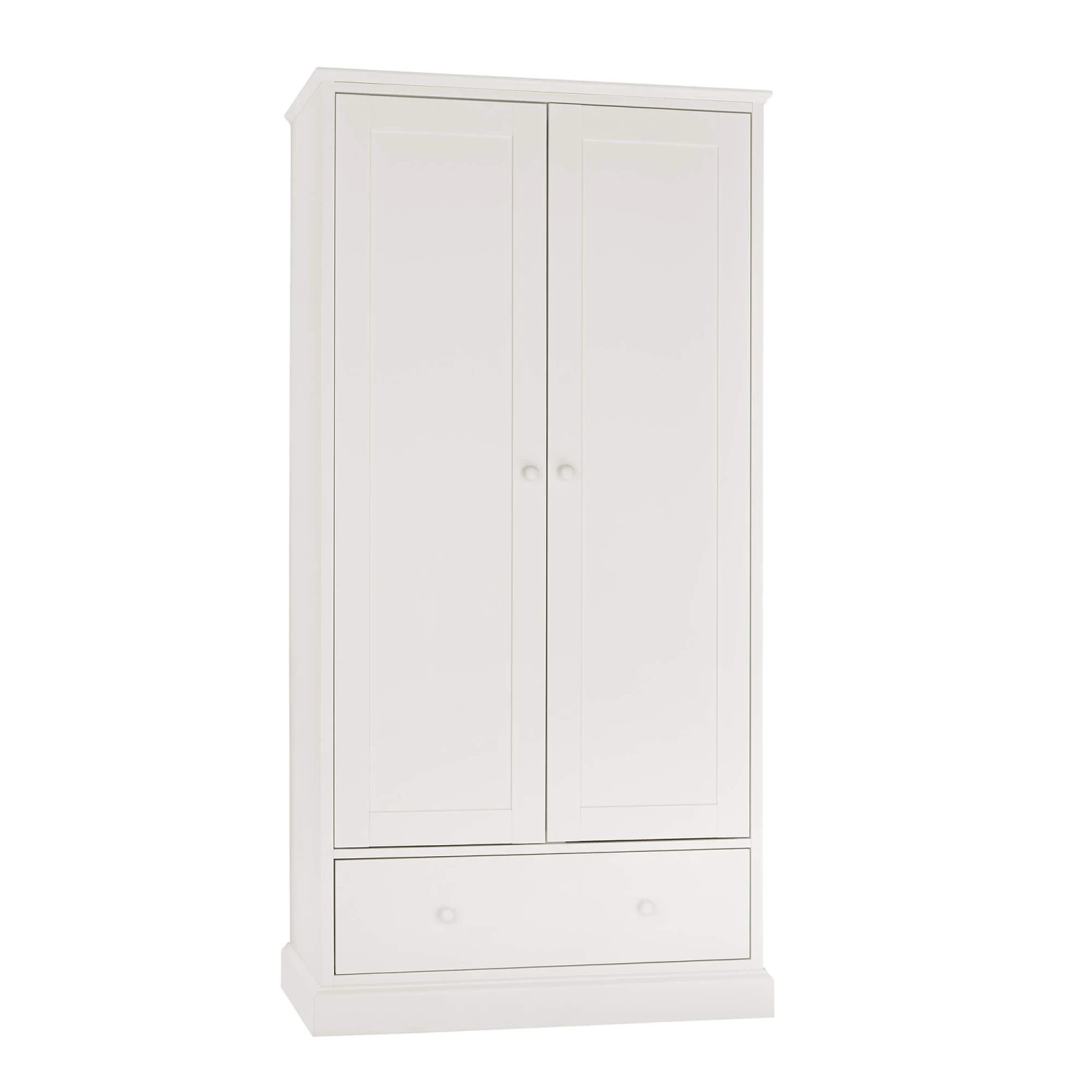 Ascot White 2 Door Wardrobe 5 Ascot White 2 Door Wardrobe - Image 3