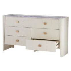 Royale Stone 6 Drawer Dressing Chest -Housing Units Store 68ca6f3daf4c17c813ecbe23245d0298