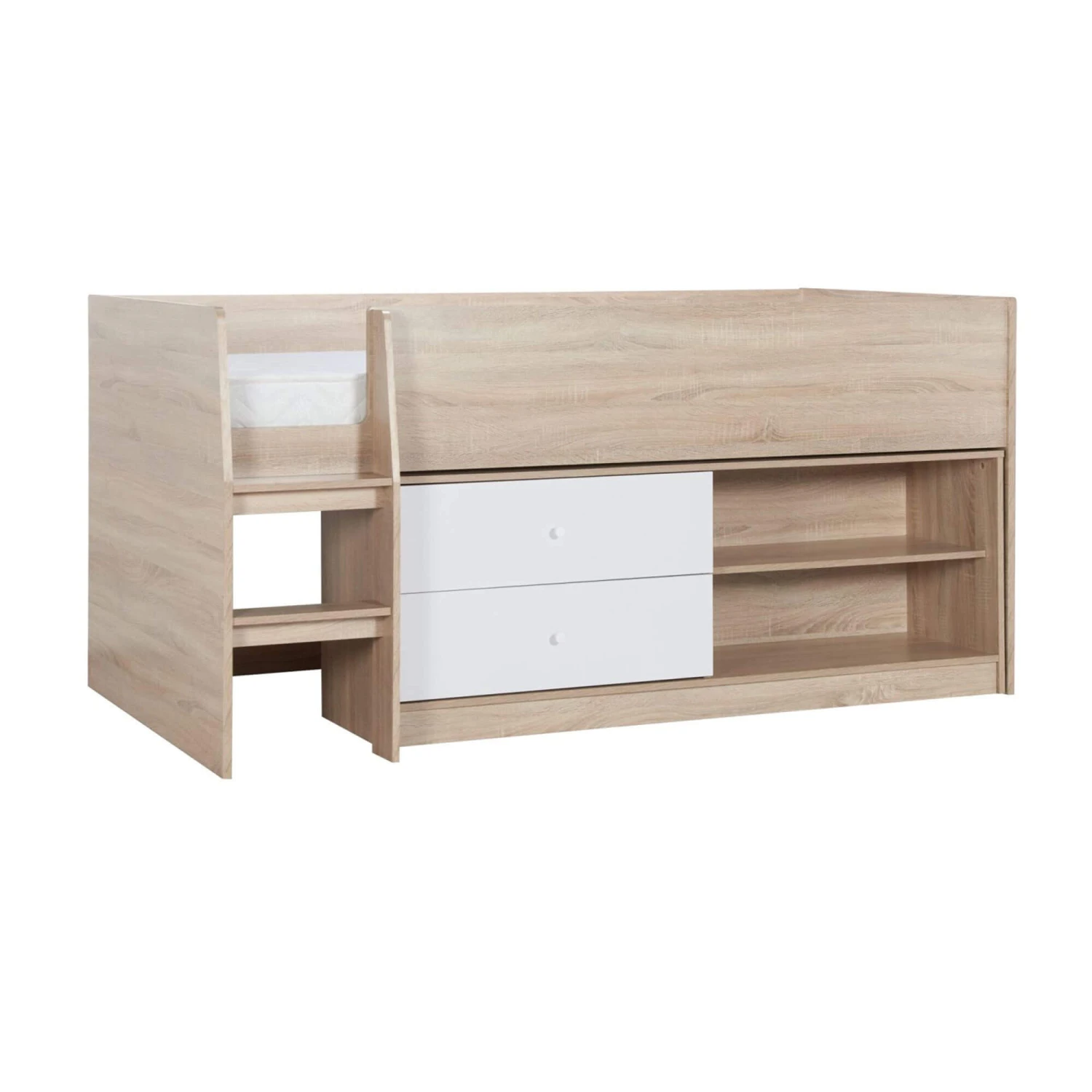 Leyton Cabin Bed In White & Oak 5 Leyton Cabin Bed In White & Oak - Image 3