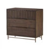 Andria Reclaimed Pine Solid 3 Door Chest
