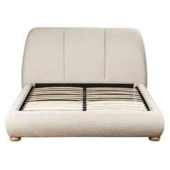 Rosanna Cream Boucle Fabric 150cm Kingsize Bed Frame