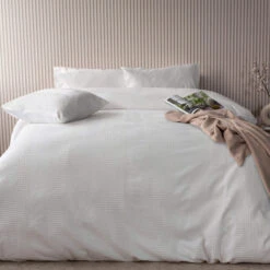 Belledorm Waffle Stripe Vanilla Single Duvet Set 7 Belledorm Waffle Stripe Vanilla Single Duvet Set -Housing Units Store 777f4caa02320d168c41c4ff4a846dc7