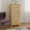 Stockholm Light Oak 6 Drawer Tall Chest -Housing Units Store 827441aae00d4078dce3d2acf0180b92