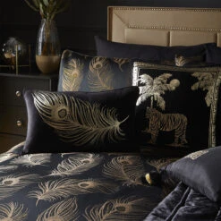 Laurence Llewelyn-Bowen Tiger Tiger Black Cushion -Housing Units Store 84500eaa9592ff3dbeff6bbd5b31ecc2