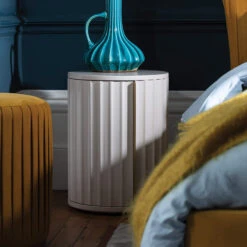 Lisette Ivory Left Bedside Table -Housing Units Store 8538873202f5d54099fbd08ed4d4b592