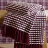 Catherine Lansfield Stab Stitch Burgundy Throw -Housing Units Store 888a47642471df14ad236bafc0308a7c