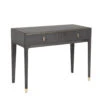 Davina Ebony 2 Drawer Dressing Table With Gold Handles -Housing Units Store 8a7aa6ed8402758d1d7f8d93f64e3de3