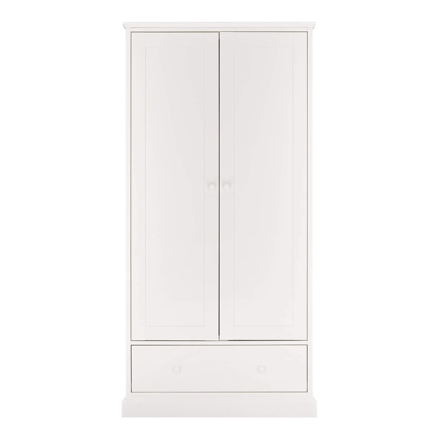 Ascot White 2 Door Wardrobe 4 Ascot White 2 Door Wardrobe - Image 2