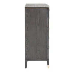 Davina Ebony 5 Drawer Tall Chest With Gold Handles 7 Davina Ebony 5 Drawer Tall Chest With Gold Handles -Housing Units Store 8c5304448bd9da6ebe7ee165ac160c0a