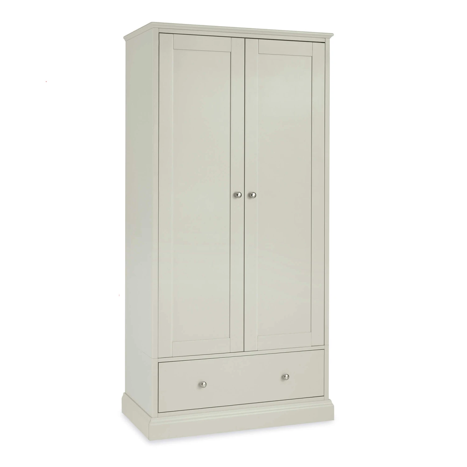 Ascot Soft Grey 2 Door Wardrobe 4 Ascot Soft Grey 2 Door Wardrobe - Image 2