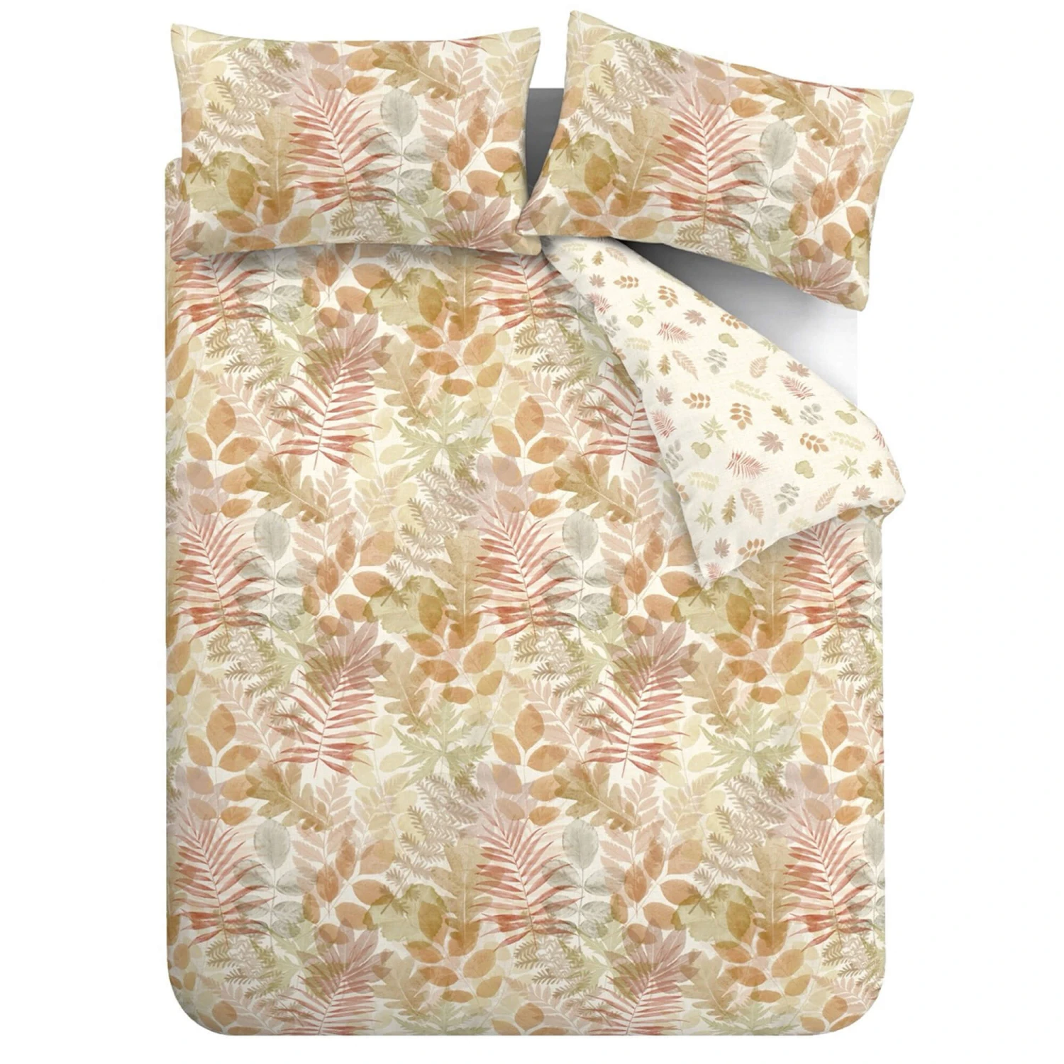 Catherine Lansfield Autumn Leaves Natural Bedding Collection 4 Catherine Lansfield Autumn Leaves Natural Bedding Collection - Image 2