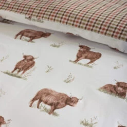 Catherine Lansfield Angus Highland Cow Superking Duvet Set -Housing Units Store 9346b5cacd2794c2f1aa122e8406eb28