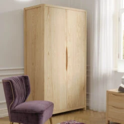 Stockholm Light Oak 2 Door Wardrobe