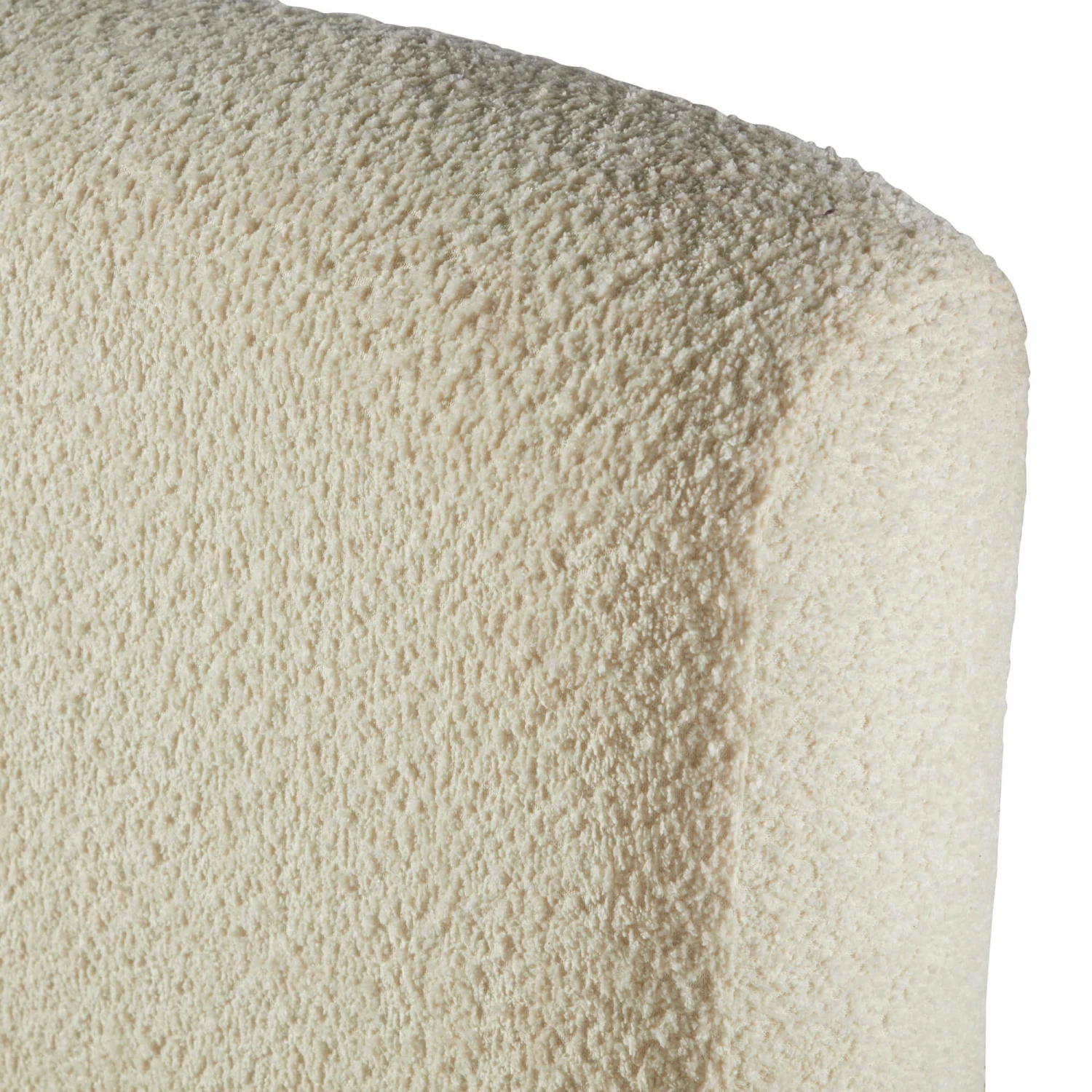 Babette Cream Boucle Fabric 150cm Kingsize Bed Frame 6 Babette Cream Boucle Fabric 150cm Kingsize Bed Frame - Image 4