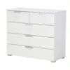 Lucy White 2 Over 3 Drawer Chest -Housing Units Store a93b1e014eab5d3cbd6906edc5d9c5d2